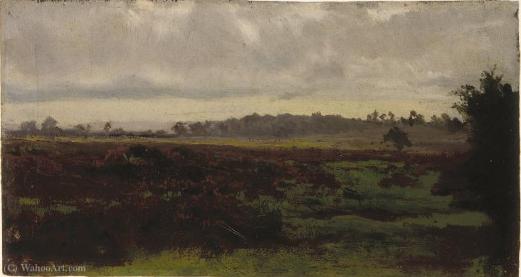 Wikioo.org - The Encyclopedia of Fine Arts - Painting, Artwork by Auguste François Bonheur - Marshlands