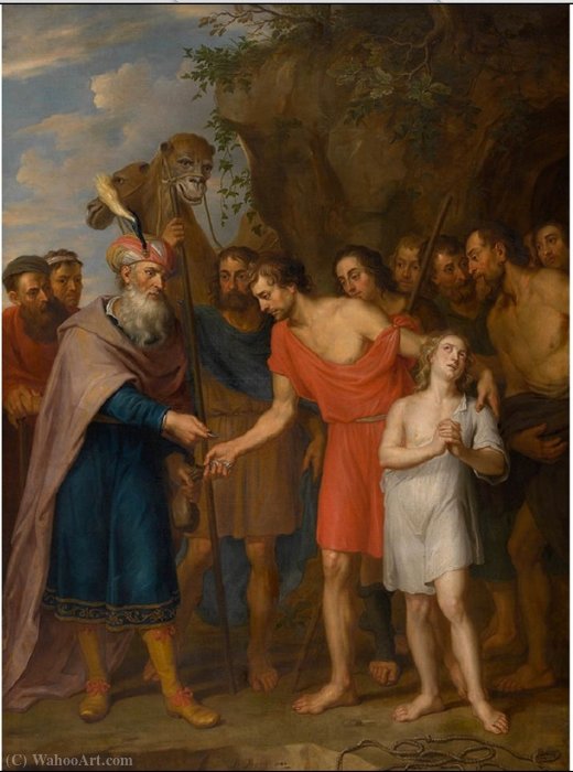 WikiOO.org – 美術百科全書 - 繪畫，作品 Balthasar Beschey - 约瑟卖给他的兄弟