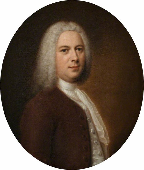 Wikioo.org - Die Enzyklopädie bildender Kunst - Malerei, Kunstwerk von Balthasar Denner - Soll Porträt von Georg Friedrich Händel