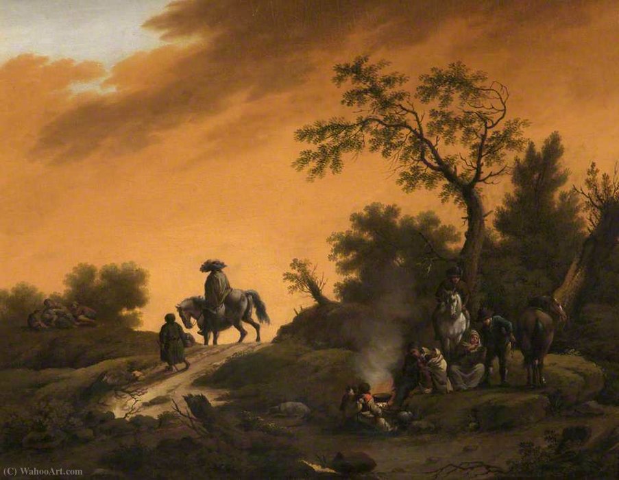 WikiOO.org - دایره المعارف هنرهای زیبا - نقاشی، آثار هنری Barend Gael Or Gaal - Dutch landscape