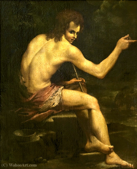 WikiOO.org - Encyclopedia of Fine Arts - Maalaus, taideteos Bartolomeo Schedoni - John the Baptist