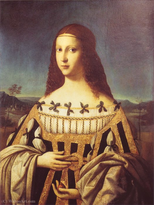 Wikioo.org - The Encyclopedia of Fine Arts - Painting, Artwork by Bartolomeo Veneto - Beatrice d'Este