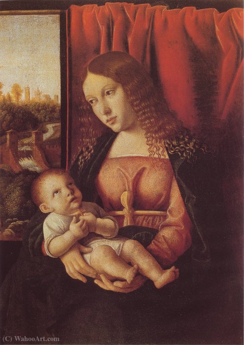 Wikioo.org - The Encyclopedia of Fine Arts - Painting, Artwork by Bartolomeo Veneto - Madonna with child