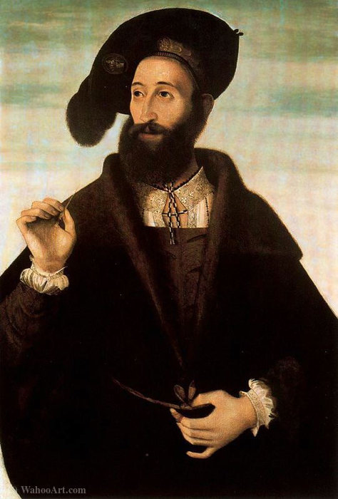 Wikioo.org - The Encyclopedia of Fine Arts - Painting, Artwork by Bartolomeo Veneto - Portrait of a Man