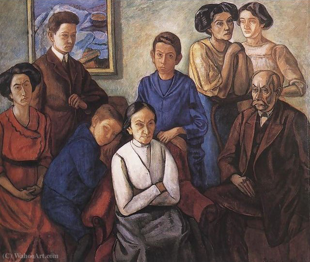 WikiOO.org - Encyclopedia of Fine Arts - Maľba, Artwork Bela Onodi - The family
