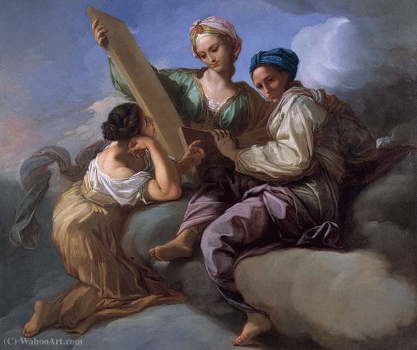 Wikioo.org - The Encyclopedia of Fine Arts - Painting, Artwork by Benedetto Luti - Allegory of Wisdom