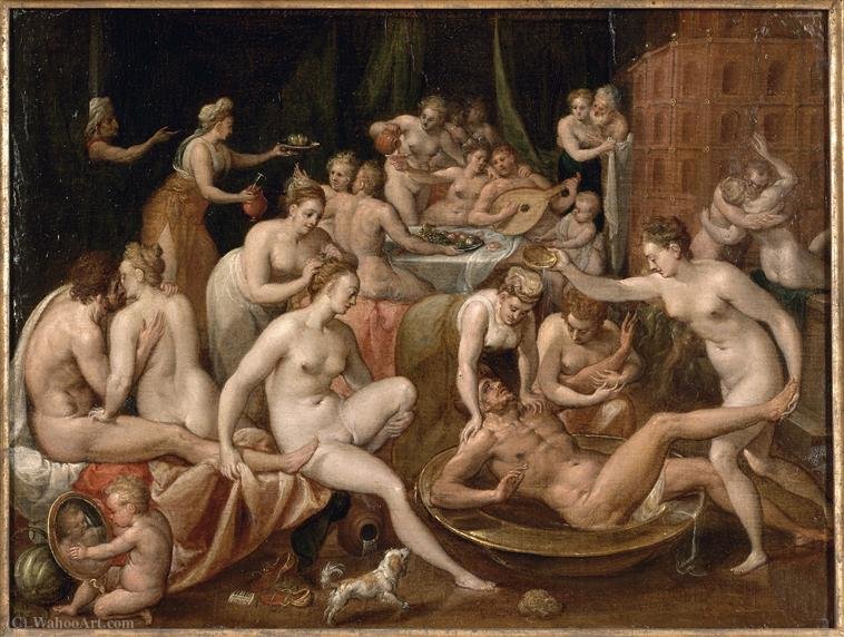 Wikioo.org – L'Encyclopédie des Beaux Arts - Peinture, Oeuvre de Bernaert De Ryckere - Le Festin des dieux