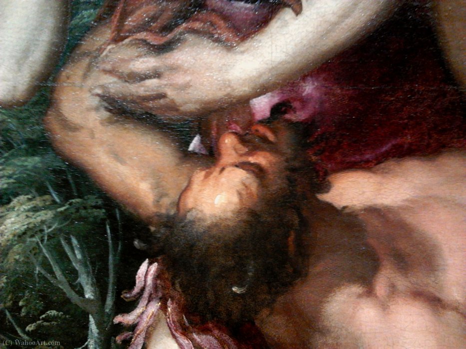 Wikioo.org – La Enciclopedia de las Bellas Artes - Pintura, Obras de arte de Carlo Caliari - Apolo desollado Marsias (detalle)