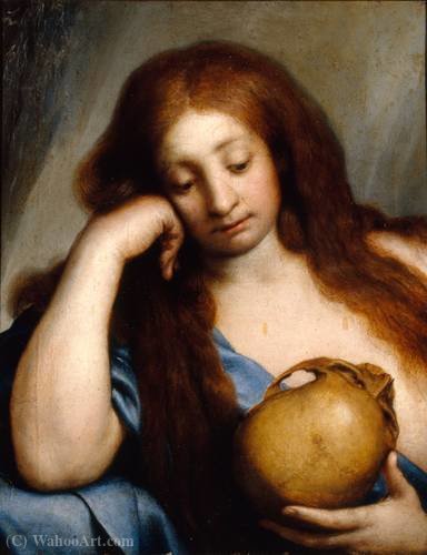 Wikioo.org - The Encyclopedia of Fine Arts - Painting, Artwork by Carlo Francesco Nuvolone - Mary magdalen repenting