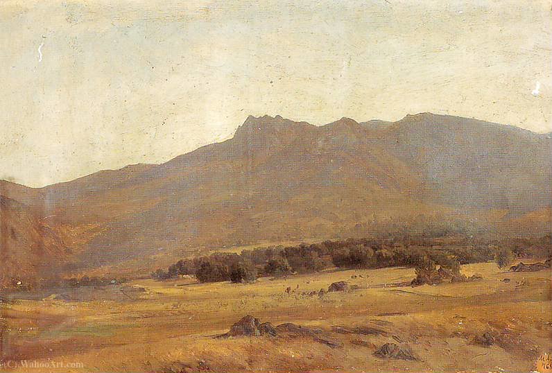 Wikioo.org - The Encyclopedia of Fine Arts - Painting, Artwork by Carlos De Haes - Valley in the Guadarrama mountains