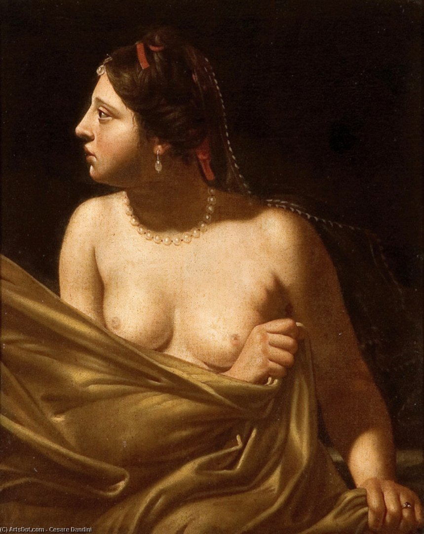 Wikioo.org - The Encyclopedia of Fine Arts - Painting, Artwork by Cesare Dandini - Bust of a woman