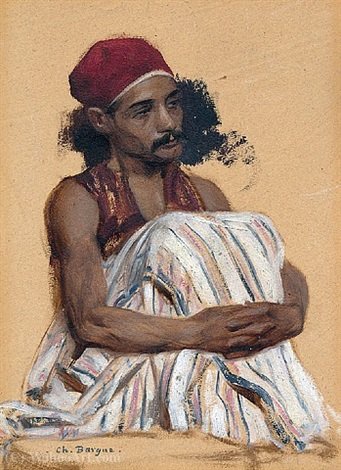 Wikioo.org - The Encyclopedia of Fine Arts - Painting, Artwork by Charles Bargue - Study of an Arnaut