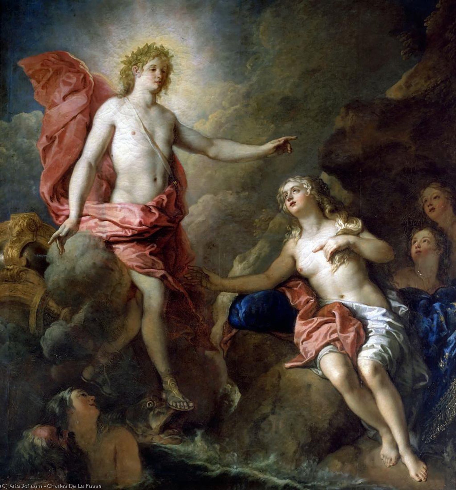 Wikioo.org - The Encyclopedia of Fine Arts - Painting, Artwork by Charles De La Fosse - Apollo and Thetis
