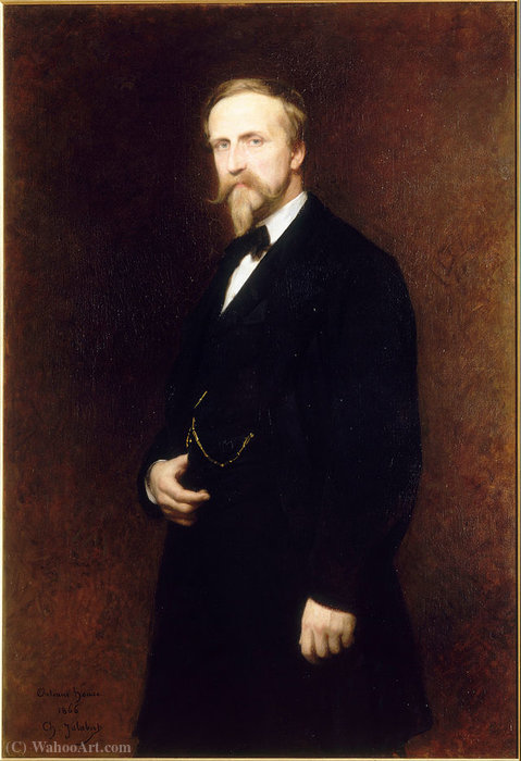 WikiOO.org - Güzel Sanatlar Ansiklopedisi - Resim, Resimler Charles François Jalabert - Portrait of Henri d'Orléans (1866)