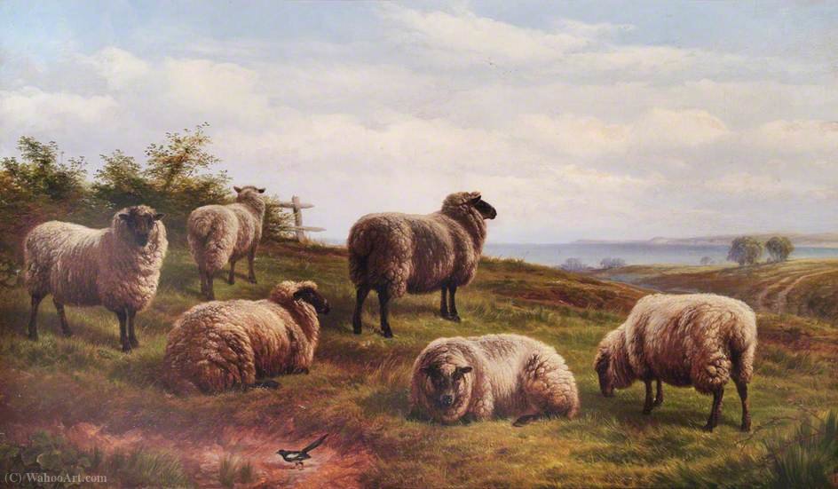 WikiOO.org - Encyclopedia of Fine Arts - Maľba, Artwork Charles Jones - Sheep
