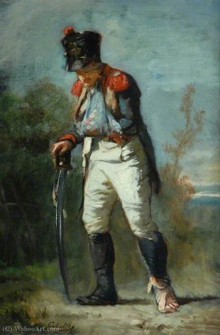 WikiOO.org - Encyclopedia of Fine Arts - Maleri, Artwork Charles Louis Muller - The wounded soldier