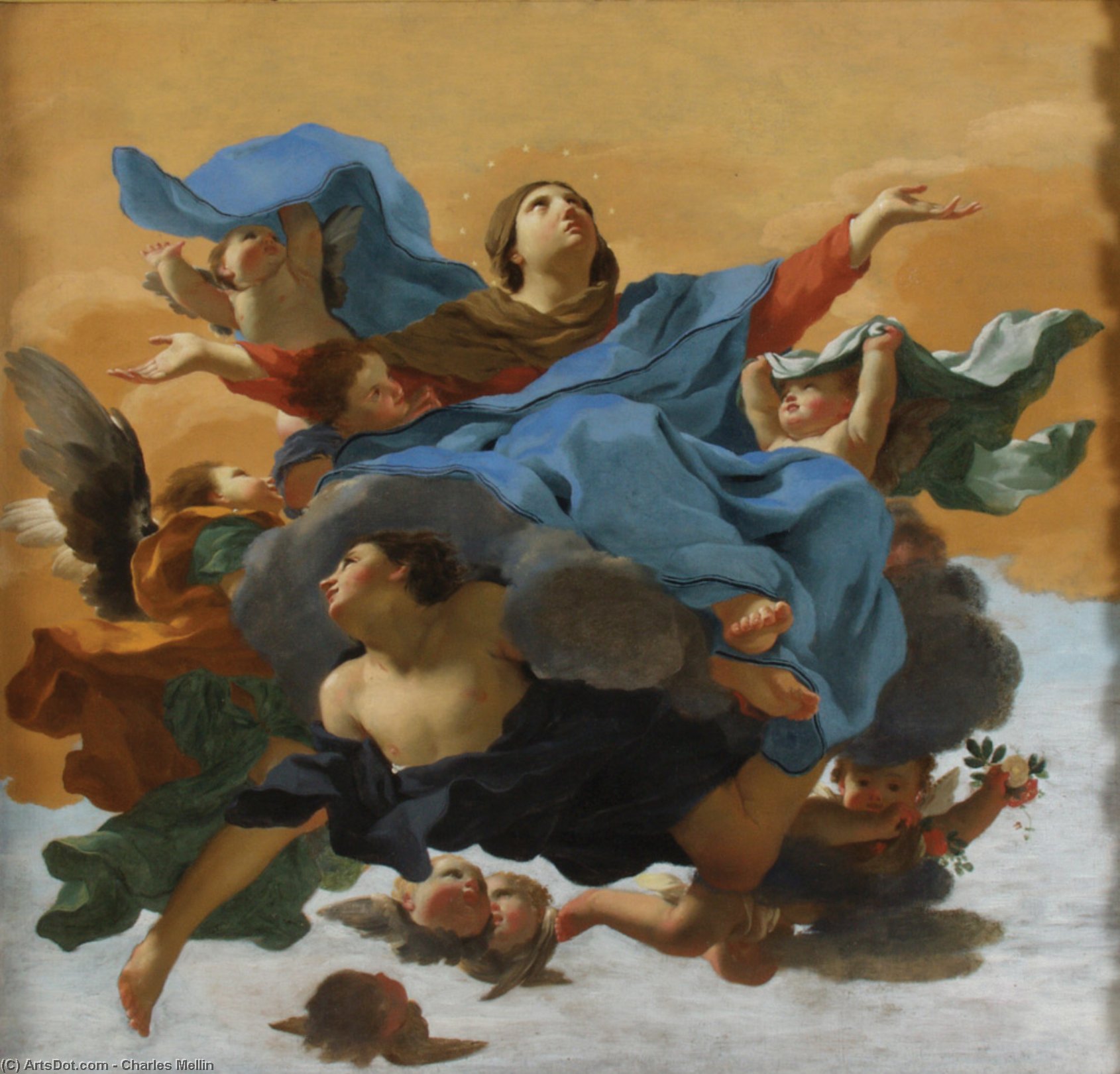 Wikioo.org - The Encyclopedia of Fine Arts - Painting, Artwork by Charles Mellin - Assumption of Our Lady