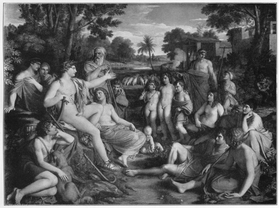 WikiOO.org - Enciklopedija likovnih umjetnosti - Slikarstvo, umjetnička djela Christian Gottlieb Schick - Apollo among the Shepherds