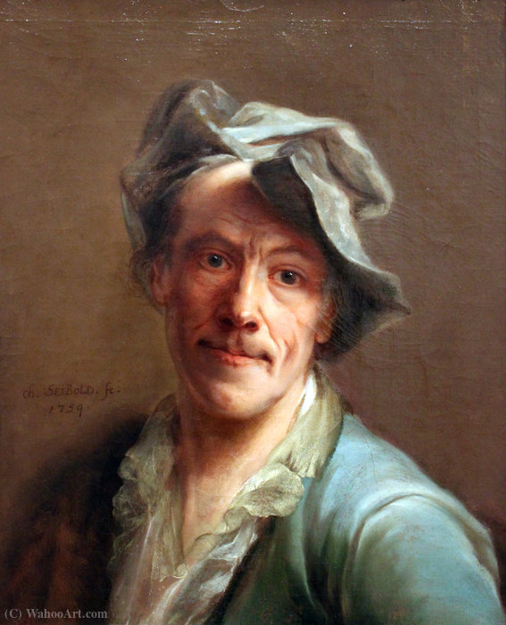 Wikioo.org - The Encyclopedia of Fine Arts - Painting, Artwork by Christian Seybold - Self portrait