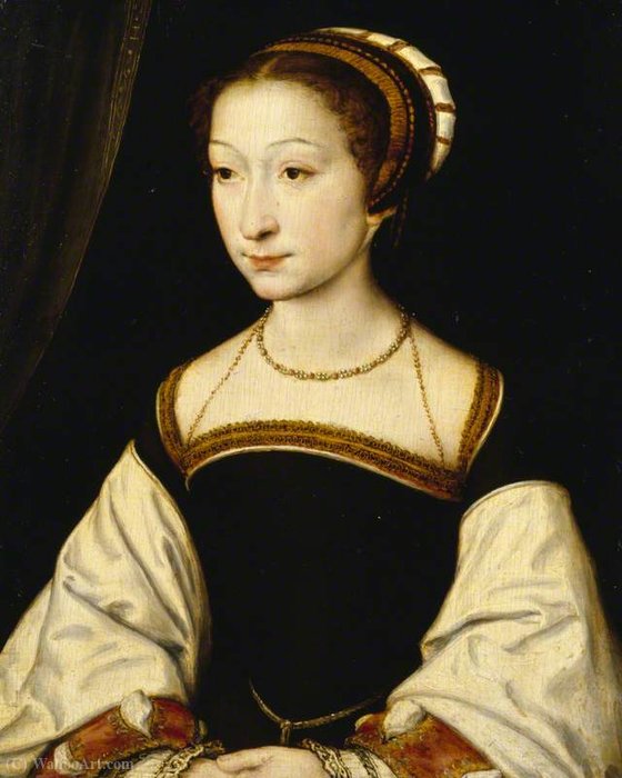 Wikioo.org - The Encyclopedia of Fine Arts - Painting, Artwork by Corneille De Lyon - Portrait of an Unknown Young Lady