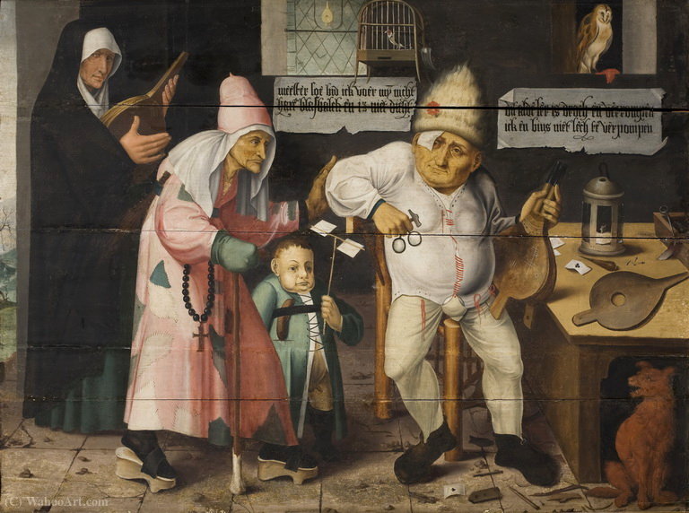 Wikioo.org - The Encyclopedia of Fine Arts - Painting, Artwork by Cornelis Massys - The bellows repairer.