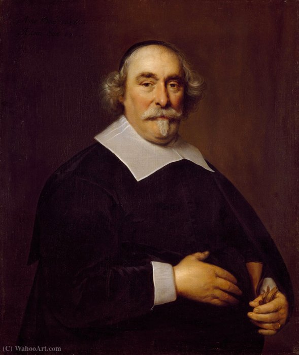 WikiOO.org - Enciclopédia das Belas Artes - Pintura, Arte por Cornelius The Elder Jonson Van Ceulen - Portrait of Jan Corneliszn Geelvinck