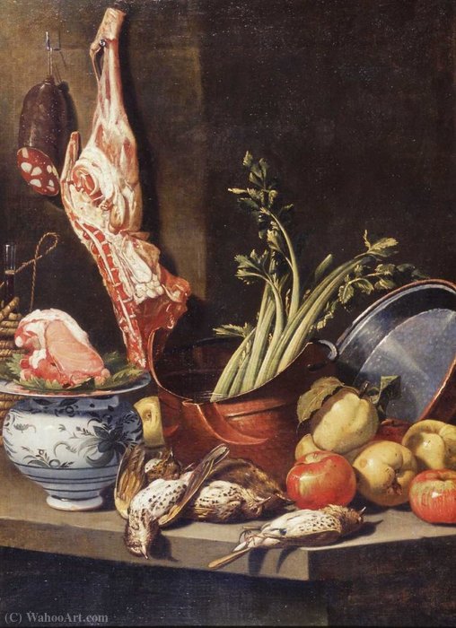 Wikioo.org – La Enciclopedia de las Bellas Artes - Pintura, Obras de arte de Cristoforo Munari - Aún cocina