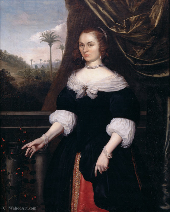 WikiOO.org - אנציקלופדיה לאמנויות יפות - ציור, יצירות אמנות Daniel Vertangen - Portrait of Dina Lems