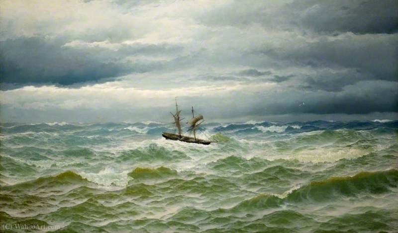 Wikioo.org - สารานุกรมวิจิตรศิลป์ - จิตรกรรม David James - Sea piece