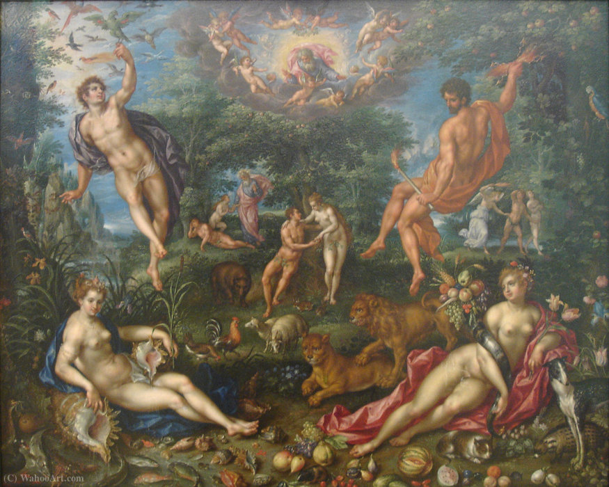 Wikioo.org – L'Enciclopedia delle Belle Arti - Pittura, Opere di Denis Van Alsloot - Paradiso