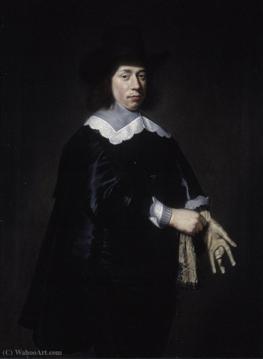 Wikioo.org - The Encyclopedia of Fine Arts - Painting, Artwork by Dirck Dircksz Van Santvoort - Portrait of a Man