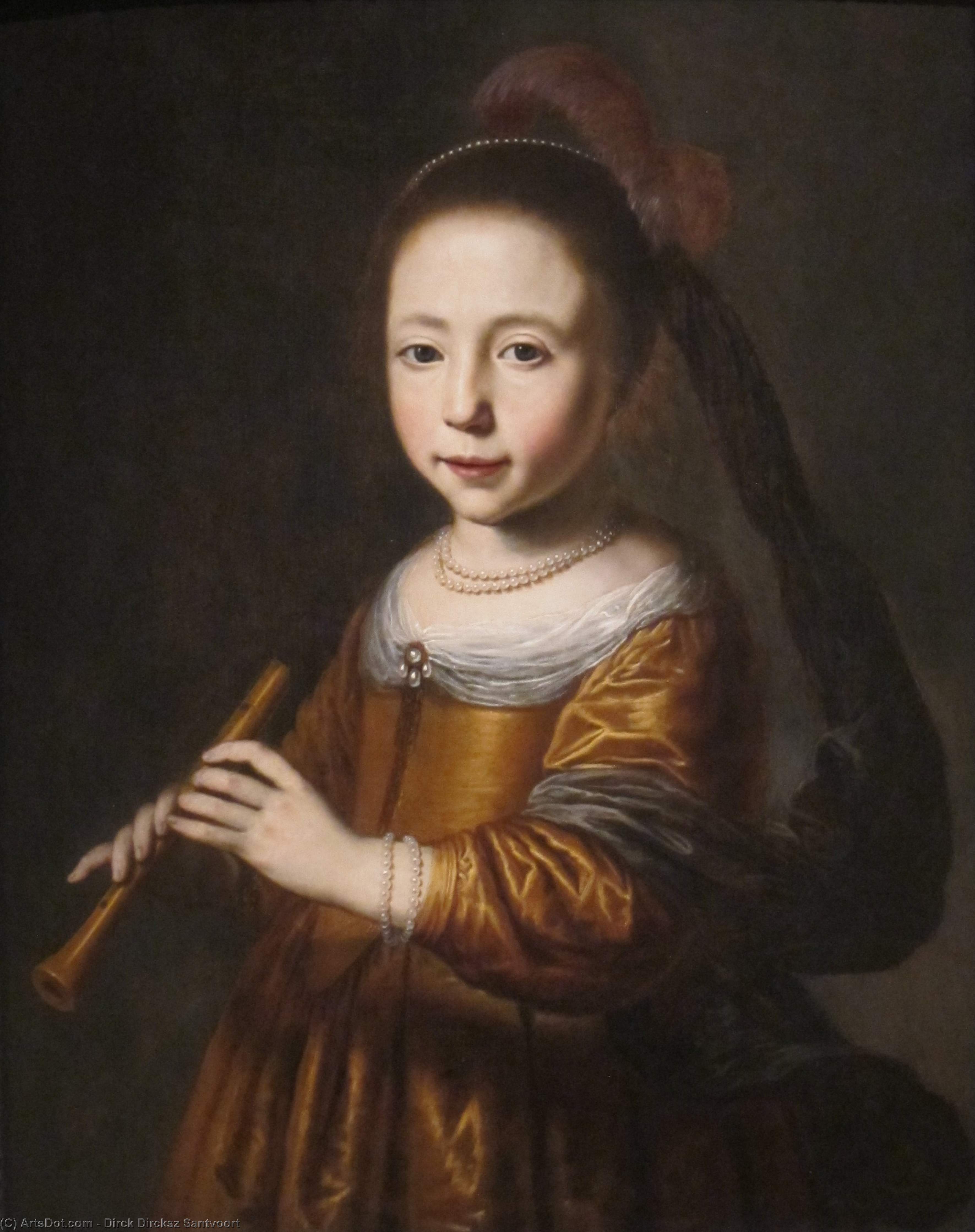 WikiOO.org - Енциклопедія образотворчого мистецтва - Живопис, Картини
 Dirck Dircksz Van Santvoort - Portrait of Elizabeth Spiegel