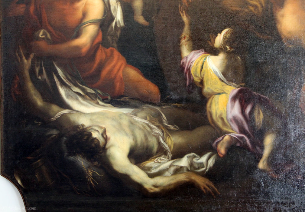 Wikioo.org - สารานุกรมวิจิตรศิลป์ - จิตรกรรม Domenico Piola - miracle of Blessed Savior from Horta, genoa