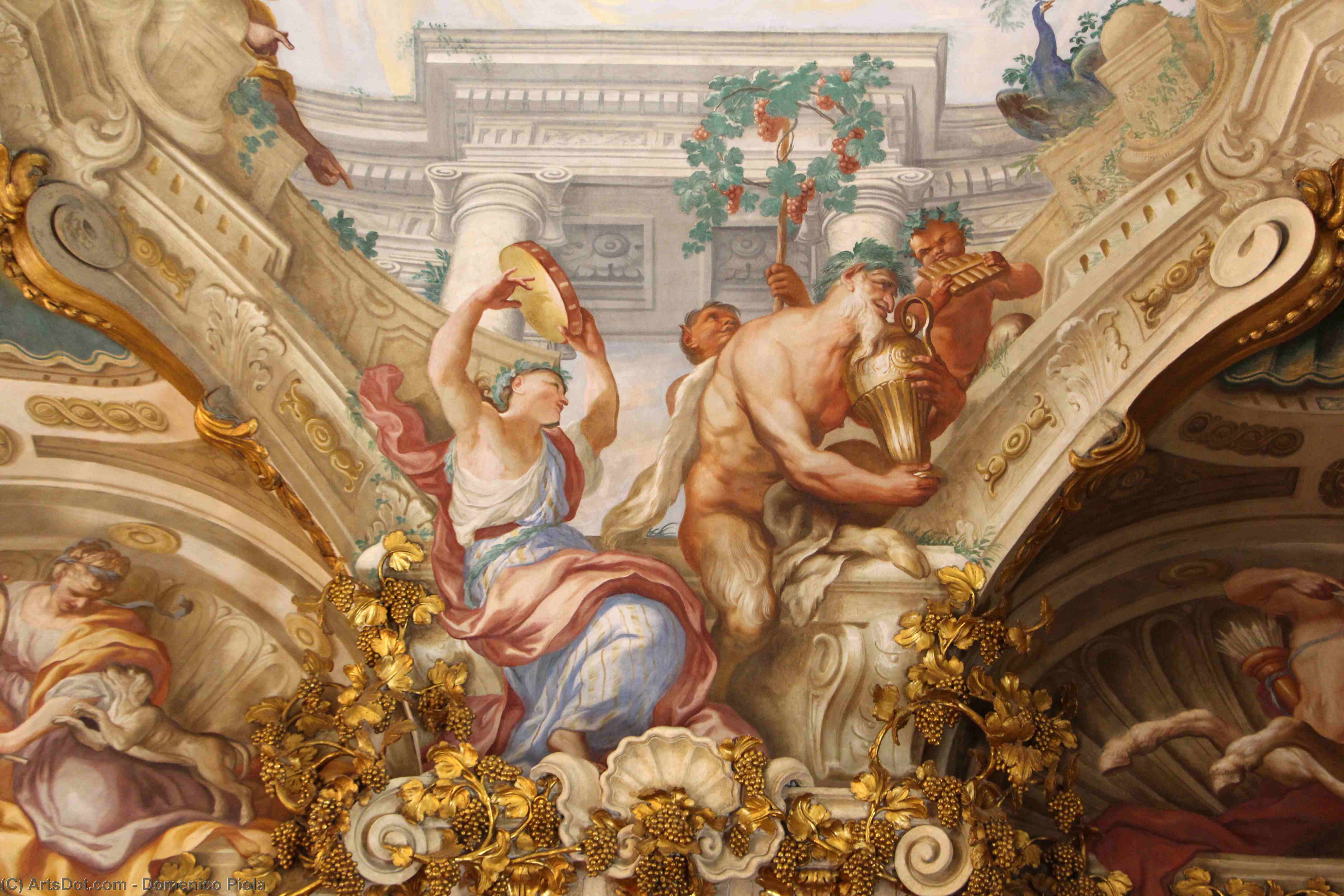 Wikioo.org - The Encyclopedia of Fine Arts - Painting, Artwork by Domenico Piola - Red Palace - Musei di Strada Nuova