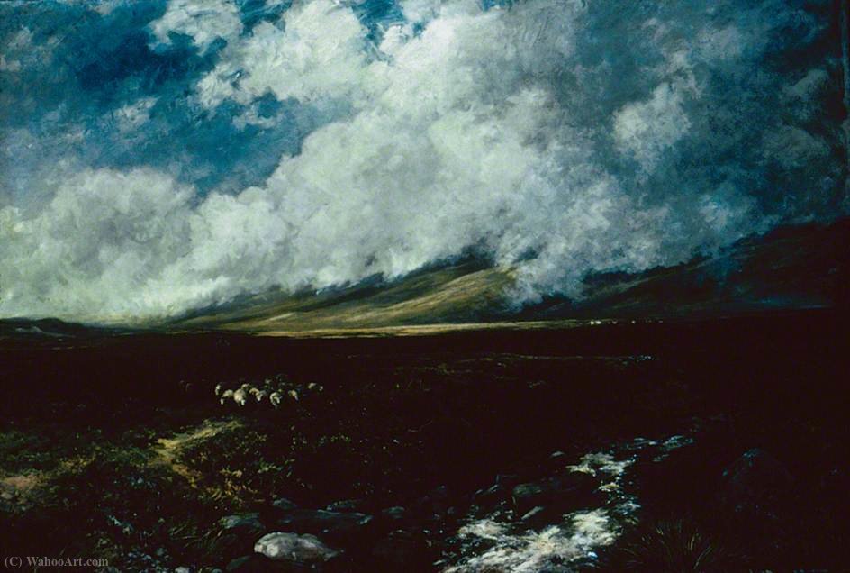 Wikioo.org - The Encyclopedia of Fine Arts - Painting, Artwork by Edmund Morison Wimperis - Mists Lifting off Dartmoor, Devon