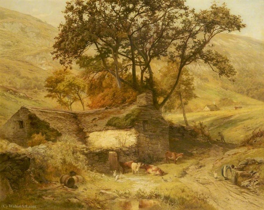 Wikioo.org - The Encyclopedia of Fine Arts - Painting, Artwork by Edward Henry Holder - Pastoral scene
