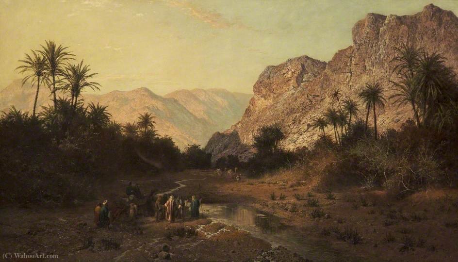 Wikioo.org - The Encyclopedia of Fine Arts - Painting, Artwork by Edward Henry Holder - Rephidim, Desert of Sinai