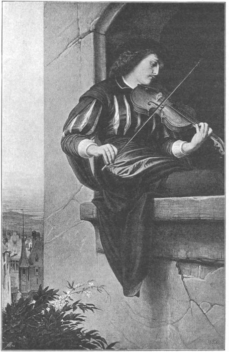 Wikioo.org - The Encyclopedia of Fine Arts - Painting, Artwork by Edward Jakob Von Steinle - The violin player