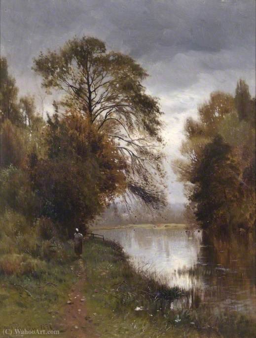 WikiOO.org - Enciclopédia das Belas Artes - Pintura, Arte por Ernest Parton - The Thames near Wargrave, Berkshire