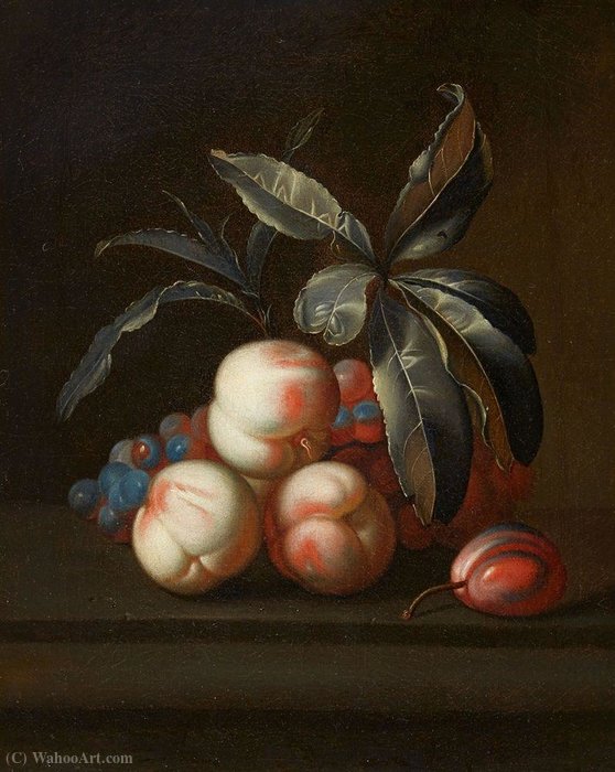 Wikioo.org - The Encyclopedia of Fine Arts - Painting, Artwork by Ernst Stuven - Still life with fruit