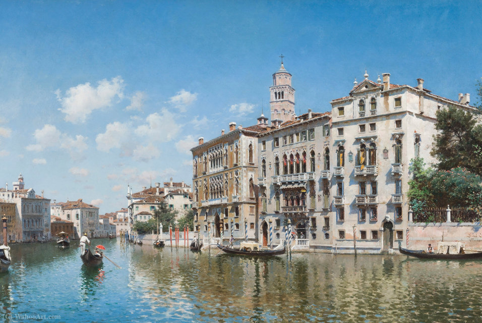 Wikioo.org - The Encyclopedia of Fine Arts - Painting, Artwork by Federico Del Campo - Palazzo Cavalli-Franchetti, Venice