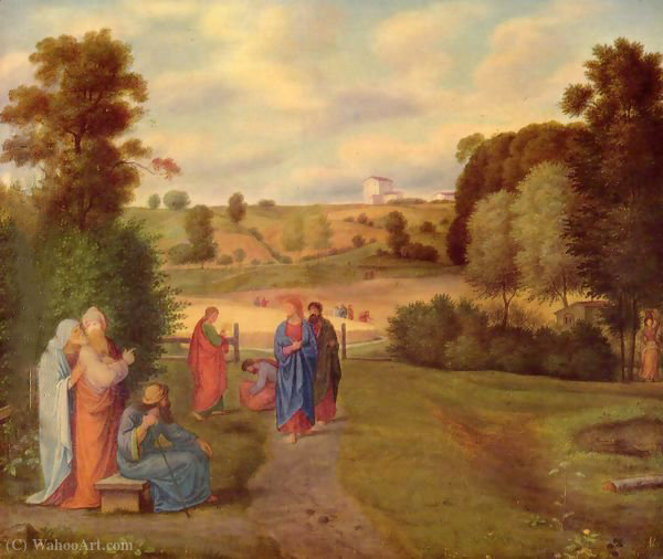 WikiOO.org - Encyclopedia of Fine Arts - Schilderen, Artwork Ferdinand Olivier - Jesus and his disciples