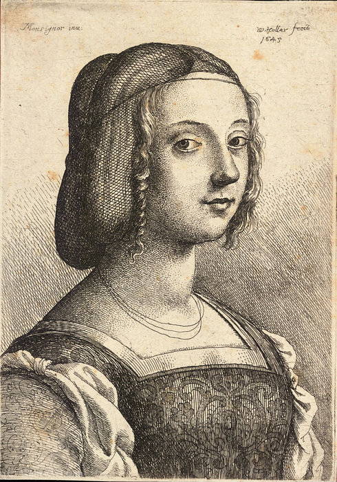 Wikioo.org - The Encyclopedia of Fine Arts - Painting, Artwork by Francesco Bonsignori - Young woman, after Bonsignori.