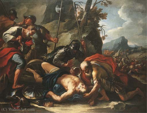 Wikioo.org - The Encyclopedia of Fine Arts - Painting, Artwork by Francesco Conti - Death of King Josiah
