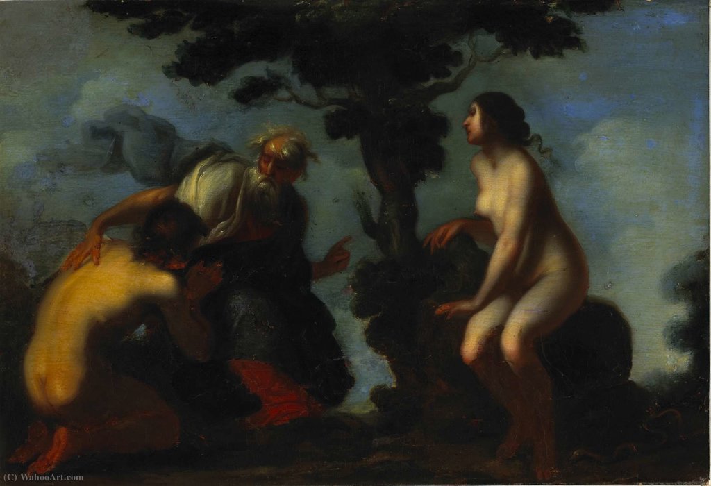 Wikioo.org - The Encyclopedia of Fine Arts - Painting, Artwork by Francesco Furini - Adam and Eve