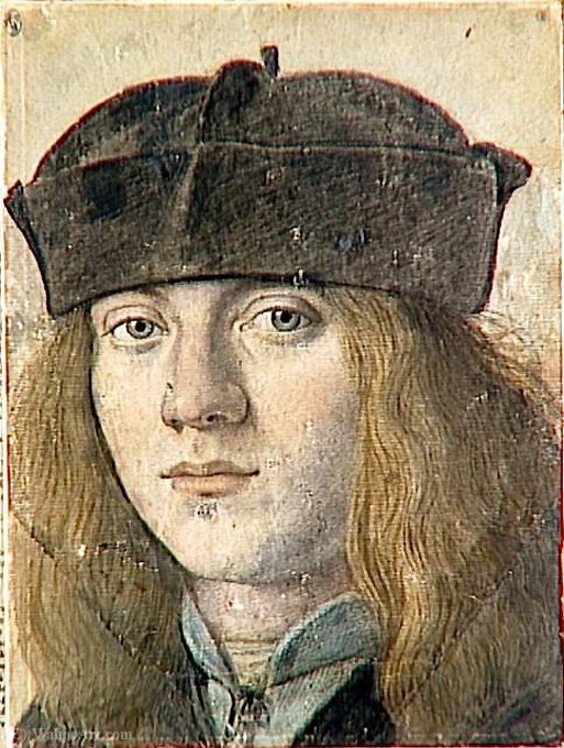 WikiOO.org - 백과 사전 - 회화, 삽화 Francesco Melzi - Purported self-portrait of Francesco Melzi