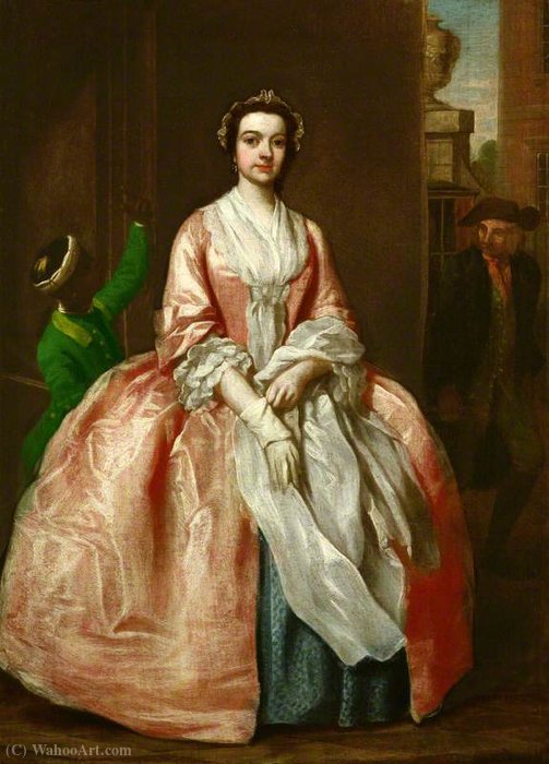 WikiOO.org - Encyclopedia of Fine Arts - Maleri, Artwork Francis Hayman - Unknown woman, formerly known as Peg Woffington