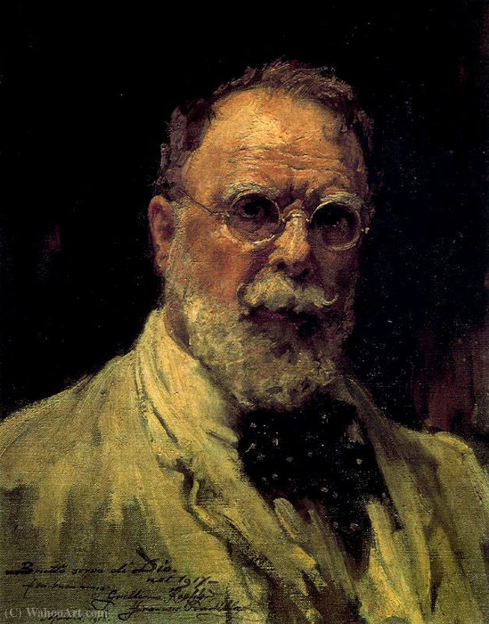 Wikioo.org - The Encyclopedia of Fine Arts - Painting, Artwork by Francisco Pradilla Ortiz - Self-portrait of Francisco Pradilla Ortiz