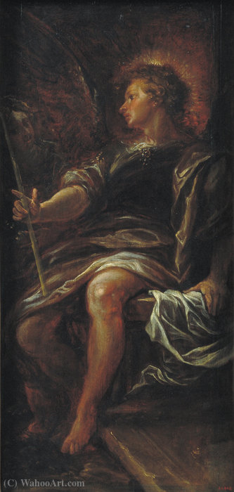 Wikioo.org – L'Encyclopédie des Beaux Arts - Peinture, Oeuvre de Francisco Rizi - L Ange avant la Grave