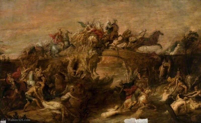 WikiOO.org - Enciklopedija likovnih umjetnosti - Slikarstvo, umjetnička djela Frans Iii Francken - The Battle of the Amazons